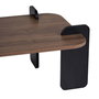 Nordure Mesa de Centro Venezia Walnut y Wood Black